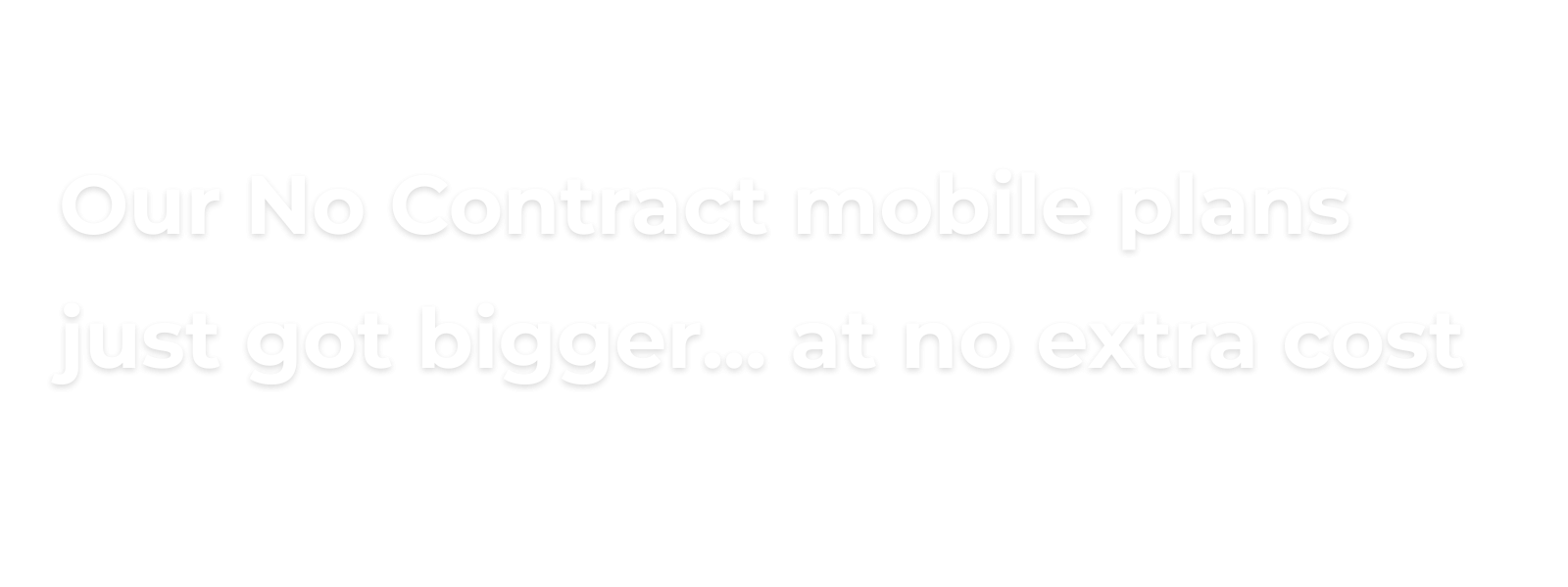 No Contract Banner Data increases